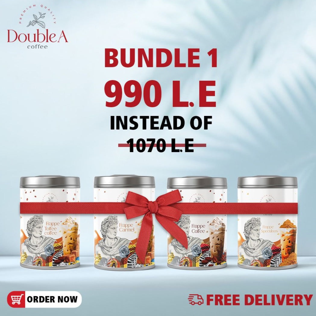Bundle 1 ( Frappe ToffeeCoffee + Caramel+Coffee+Lotus+ FREE DELIVERY)